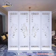 Vách Ngăn Phòng Khách Và Bếp ( Nội Thất Home 3D )