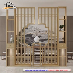 Vách Ngăn Phòng Khách Và Bếp ( Nội Thất Home 3D )