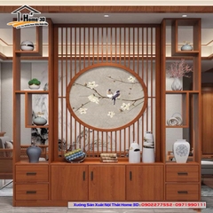 Vách Ngăn Phòng Khách Và Bếp ( Nội Thất Home 3D )