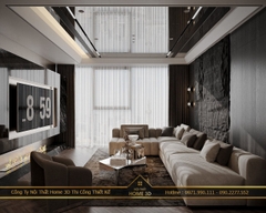 Hoàn Thiện Thiết kế nội thất 95m2 Chung cư Mipec Rubik 360X