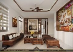 Thiết Kế Nội Thất Trọn Gói Nhà Cô Loan Phú Thọ Nhà Liền Kề Phong Cách Cổ Điển - Home 3D