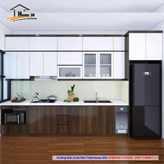 Tủ Bếp Gỗ Công Nghiệp Cánh Acrylic