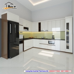 Tủ Bếp Gỗ Công Nghiệp Cánh Laminate