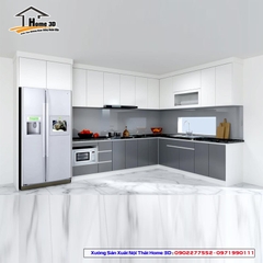 Tủ Bếp Gỗ Công Nghiệp Cánh Laminate