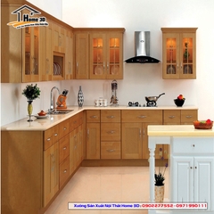 Tủ Bếp Gỗ Sồi Nga (SN5)