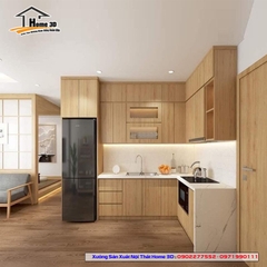 Hướng Dẫn Chọn Đơn Vị Thi Công Tủ Bếp Gỗ Nhựa Cánh Melamine Chất Lượng