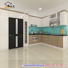 Mẫu Tủ Bếp Laminate Đẹp