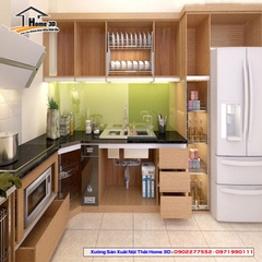 Mẫu Tủ Bếp Laminate Đẹp