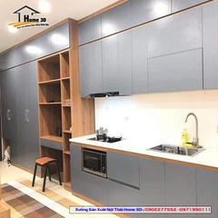 Tủ bếp Thùng Gỗ Nhựa - Cánh Sơn (NPS05)