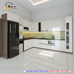 Tủ bếp Thùng Gỗ Nhựa - Cánh Acrylic (NSA06)