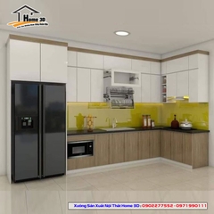 Tủ bếp Thùng Gỗ Nhựa - Cánh Melamine (NSM03)