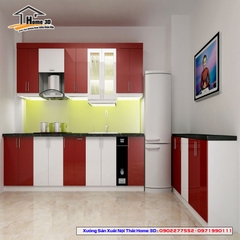 Tủ bếp Thùng Gỗ Nhựa - Cánh Acrylic (NPA04)