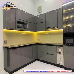 Tủ bếp Thùng Gỗ Nhựa - Cánh Acrylic (NPA03)