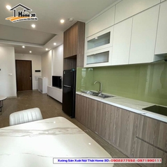 Tủ Bếp Thùng Inox - Cánh Acrylic (IAT06)