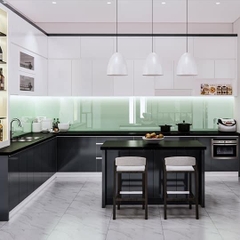 Tủ bếp cánh Acrylic - Thùng Inox cao cấp