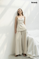 Áo 2 dây linen Le Perce-Neige thiết kế cúp ngực, gợi cảm phong cách tối giản