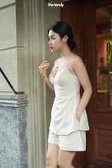 Áo 2 dây linen Le Perce-Neige thiết kế cúp ngực, gợi cảm phong cách tối giản