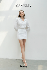 Áo linen Camélia, basic, thanh lịch, chuẩn phom