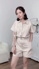 Jumsuit kaki cotton Lena