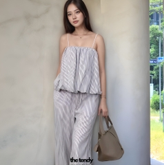 Áo 2 dây dáng bubble Lauryn, chất linen premium
