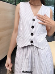 Áo gile linen Lauryn