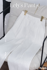 Quần Le Lys Linen Premium, dáng suông 2 màu Trắng/Đen