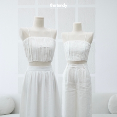 Áo 2 dây linen dáng Coptop Muguet