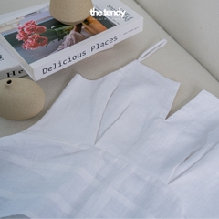 Áo hai dây chiết eo chất liệu linen thời trang tối giản Florence the tendy