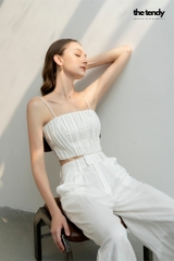 Quần Le Lys Linen Premium, dáng suông 2 màu Trắng/Đen