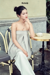 Quần Le Lys Linen Premium, dáng suông 2 màu Trắng/Đen