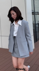 Áo blazer dài tay GILLIAN màu xám