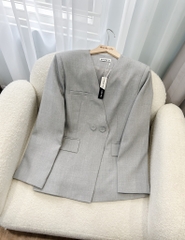 Áo blazer dài tay GILLIAN màu xám
