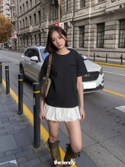 Áo thun Casey tay ngắn, nhiều màu, form vừa, chất cotton 100%