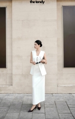 Áo gile Kelsey, chất chéo nhật cao cấp, trendy