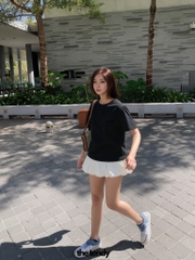 Áo thun Casey tay ngắn, nhiều màu, form vừa, chất cotton 100%