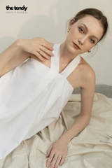 Áo linen (có thể mặc như váy) La Jacinthe 3 màu: Đen, Trắng, Muối tiêu