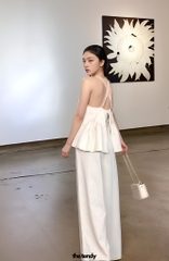 Áo yếm linen dây buộc sau lưng lena