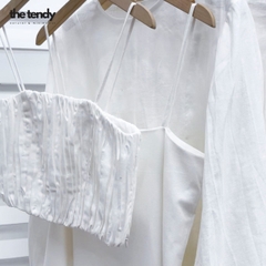 Áo 2 dây linen dáng Coptop Muguet