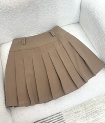 Chân váy Amanda, xếp ly dáng ngắn, có khóa kéo, 2 lớp dày dặn