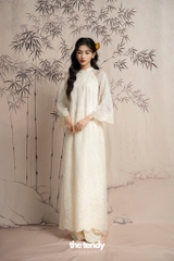 Quần áo dài lụa trơn
