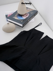 Áo hai dây chiết eo chất liệu linen thời trang tối giản Florence the tendy