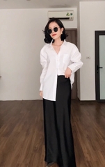 Chân váy lụa dáng dài chữ A Lena