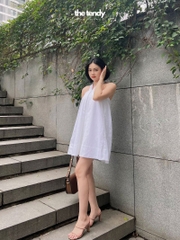 Áo linen (có thể mặc như váy) La Jacinthe 3 màu: Đen, Trắng, Muối tiêu