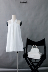 Áo linen (có thể mặc như váy) La Jacinthe 3 màu: Đen, Trắng, Muối tiêu