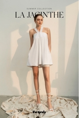 Áo linen (có thể mặc như váy) La Jacinthe 3 màu: Đen, Trắng, Muối tiêu