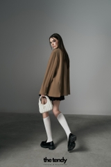 Áo Blazer Mavera dáng rộng Oversize màu nâu