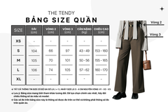 Quần suông nữ Joelle công sở, không cạp màu nâu