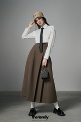 Áo Somi Amura cổ Đức dáng Croptop tay dài 2 màu xanh/trắng