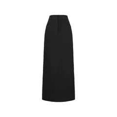 Chân váy VANESSA dáng dài, vintage, phom dáng basic, style Hàn, 2 màu xám/đen
