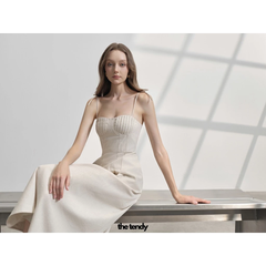 Đầm linen MERVIN, đầm hai dây cúp ngực quyến rũ